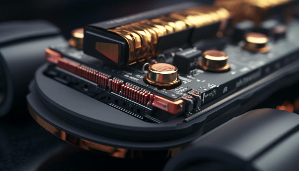 A close-up view of an electric skateboard battery - Los Angeles, USA