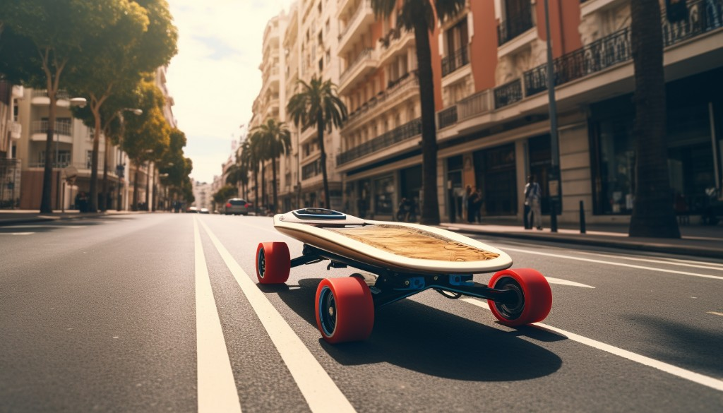 A customized electric skateboard - Madrid, Spain