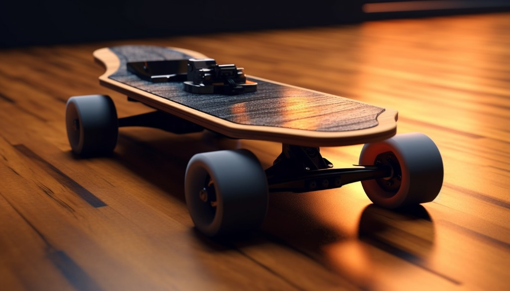 A functioning electric skateboard - Los Angeles, USA