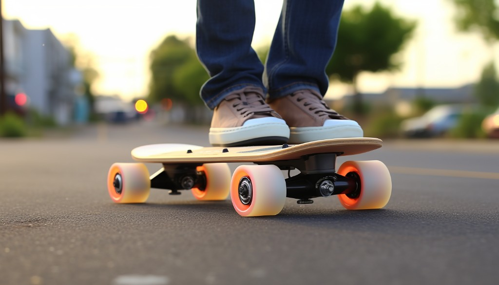 An enhanced DIY electric skateboard with upgraded components - Austin, USA