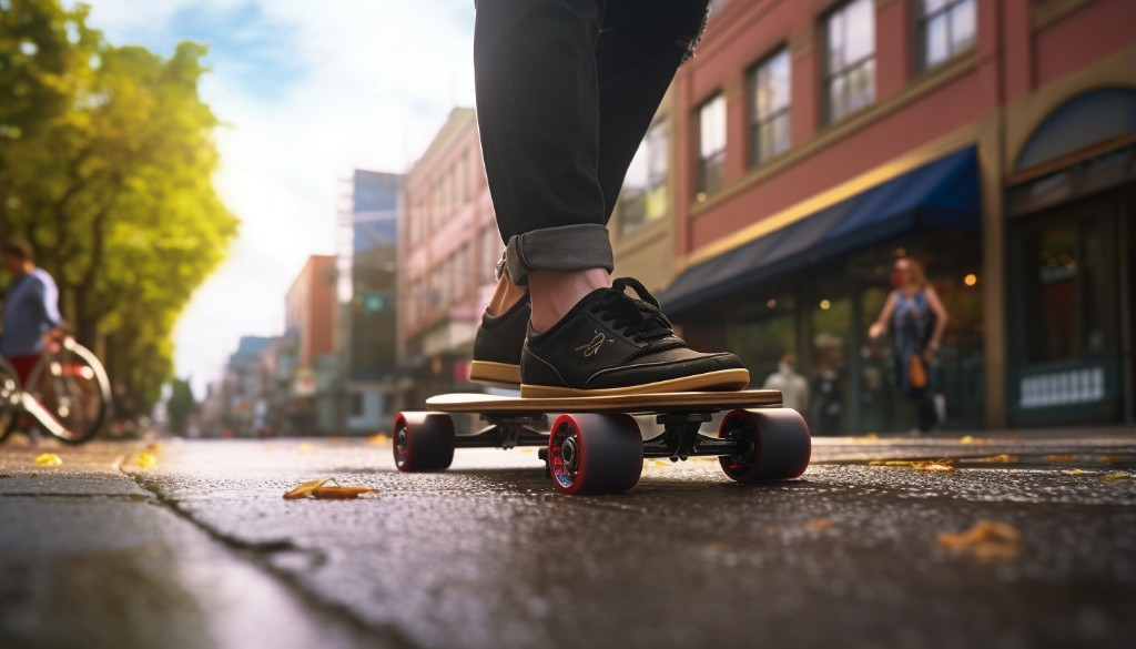 Different accessories for electric skateboarding - Portland, USA