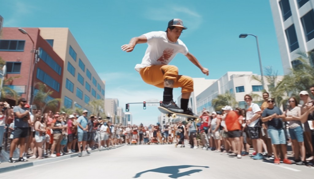 Electric skateboard competition event - San Diego, USA