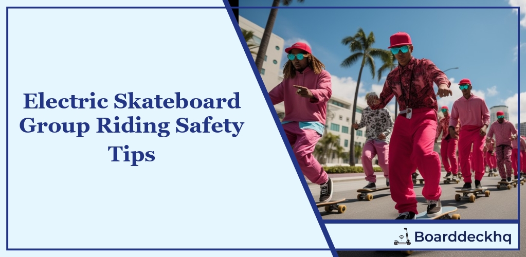 Electric Skateboard Group Riding Safety Tips