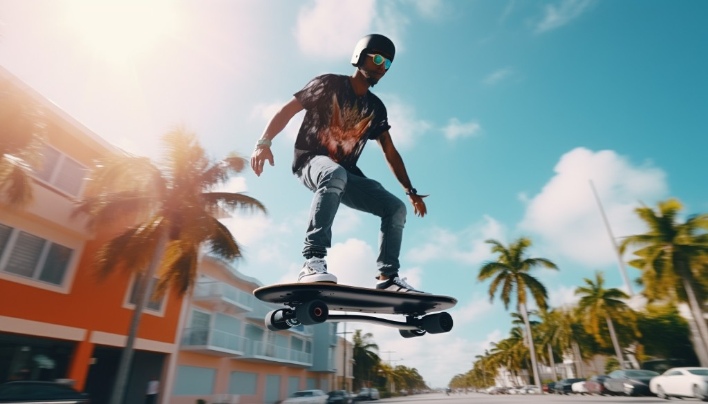 Installation of electronics on an electric skateboard - Miami, USA