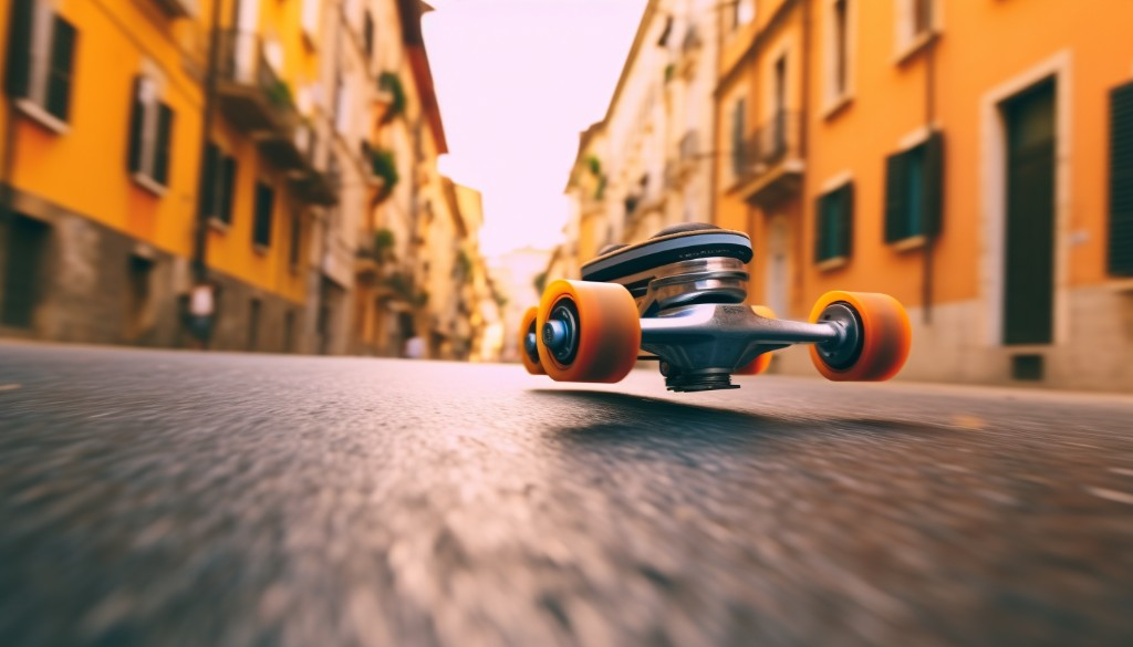Maintaining an electric skateboard - Rome, Italy