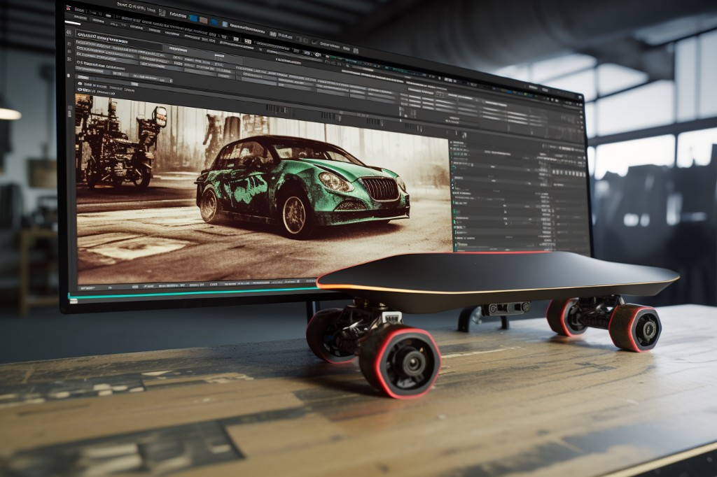 Post-production process of an electric skateboard video - Austin, USA
