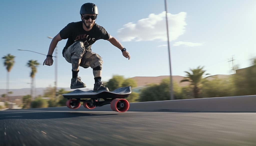 Testing an electric skateboard - Phoenix, USA