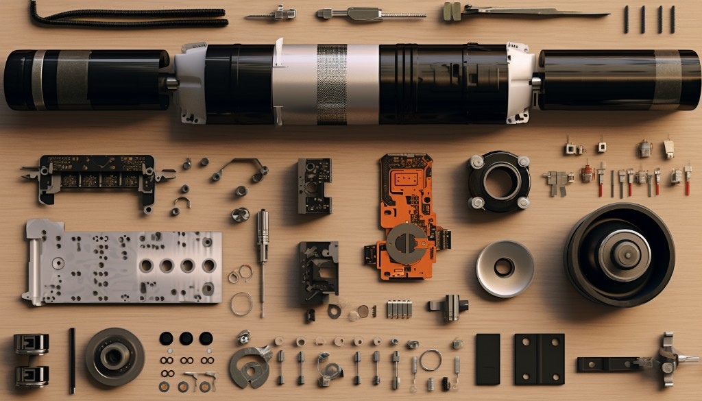 Various components required to build an electric skateboard motor - San Francisco, USA