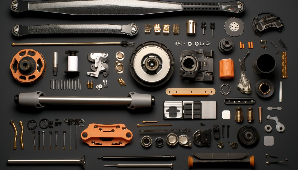 Various tools and materials required for building an electric skateboard - London, UK